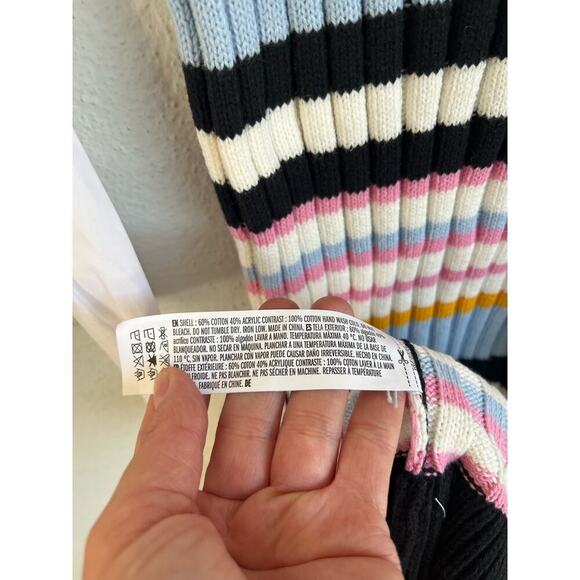 Anthropologie Endless Rose Woman Strips CARADISCLOTHED Sweater MIDI Dres… - Picture 11 of 13